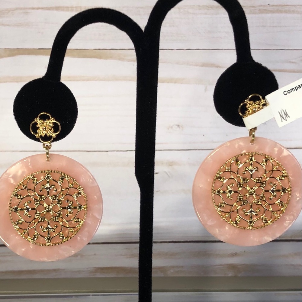 NWT Neiman Marcus Gold-tone Chandelier Earrings